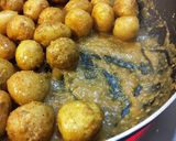 小粒新じゃがのごま味噌がらめ。作り方4写真