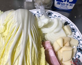 白菜と牡蠣のクリーム煮(4人分)作り方1写真