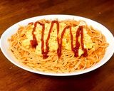 オムライス風 スパゲティ作り方7写真