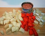 ツナと根菜のごった煮ぶっかけご飯作り方1写真
