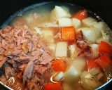 ツナと根菜のごった煮ぶっかけご飯作り方2写真