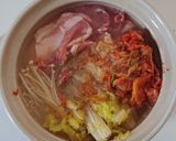 〆までおいしい豆乳味噌キムチ鍋作り方3写真