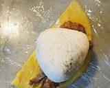 フライパン一つで、肉&たまごのおにぎり作り方6写真