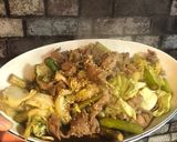 アスパラキャベツと豚肉のすき焼き炒め作り方5写真