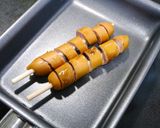 簡単！フランクフルトに切り焼き作り方2写真