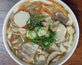 鶏肉入りけんちんうどん作り方7写真
