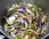 簡単！風邪に野菜たっぷり生姜味噌汁作り方3写真