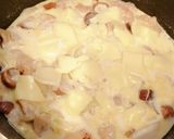 キノコと鶏肉のカルボナーラ作り方5写真