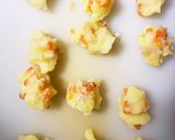 レンジチーズイン磯部芋餅中華餡ワカメ春雨作り方5写真