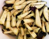 レンジチーズイン磯部芋餅中華餡ワカメ春雨作り方12写真