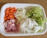 たっぷり野菜の豆乳みそスープ作り方1写真