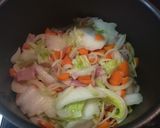 たっぷり野菜の豆乳みそスープ作り方2写真