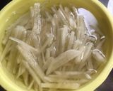 赤辛大根ヤーコンピリ辛炒め作り方2写真