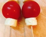 熱々♡ミニトマトとチーズの串揚げ作り方1写真