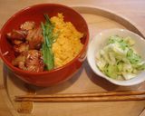 焼き鳥丼♪作り方8写真