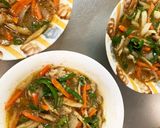 全てレンジゴボウ春雨のほも弁肉野菜炒め煮作り方15写真