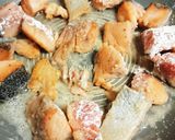 鮭の甘辛丼♡作り方1写真