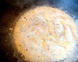 とびっこと白菜のクリームパスタ作り方3写真