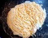 とびっこと白菜のクリームパスタ作り方4写真