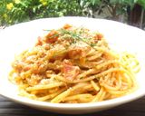 ○蟹のトマトクリームパスタ○作り方6写真