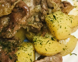 豚肉と煮込みポテトの甘辛スキヤキ風炒め作り方4写真