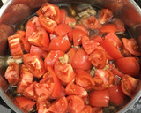 油揚げと舞茸とトマトの煮物作り方2写真