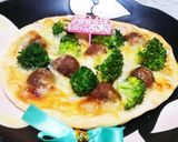 簡単手作り和風ミートボールピザ♪作り方14写真
