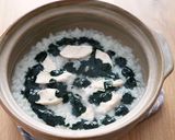生姜香る鶏ササミと生スピルリナのおかゆ作り方7写真