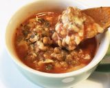 マグご飯　トマトスープ＋納豆＋チーズ作り方4写真