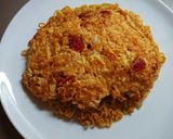 インスタントラーメンでかに玉かた焼きそば作り方9写真
