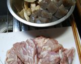 圧力鍋で鶏大根withごぼうとこんにゃく作り方1写真