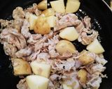 ワンパン✳豚肉とじゃがいもの鶏ガラ煮作り方3写真