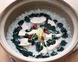生姜香る鶏ササミと生スピルリナのおかゆ作り方8写真
