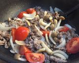 牛肉トマト炒め 爽やかレモンバターソース作り方4写真