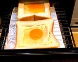 目玉焼きトースト　IH魚焼きグリル作り方3写真