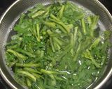 高野豆腐と春菊の中華風ピリ辛胡麻和え作り方2写真