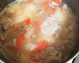 ラーメンスープでひと味アップ！モツ煮込み作り方4写真