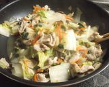 【野菜スープの素】で中華風豚白菜炒め作り方8写真