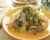 【野菜スープの素】で中華風豚白菜炒め作り方9写真
