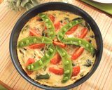 【野菜スープの素】でオープンオムレツ作り方16写真