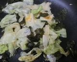 レタスと焼き海苔のオイスターソース炒め作り方3写真