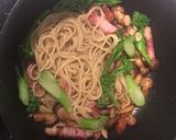 しいたけとベーコンの和風ペペロンチーノ作り方11写真