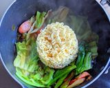 チョリソー入り豆乳チーズ辛ラーメン作り方5写真