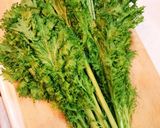 簡単❤️わさび菜のサラダ作り方1写真