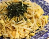 塩と醤油でシンプルに♪大豆もやしの卵炒め作り方4写真