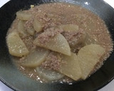 お鍋ひとつでできる大根とひき肉あんかけ♬作り方5写真