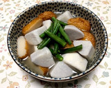 京芋とさつま揚げの煮付け作り方5写真