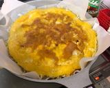 超簡単、キャベツのキッシュ風特大オムレツ作り方8写真