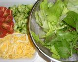 伊藤園野菜ジュースで♪サラダごはん作り方1写真