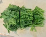 菊菜と豚バラ肉の辛味噌炒め作り方1写真